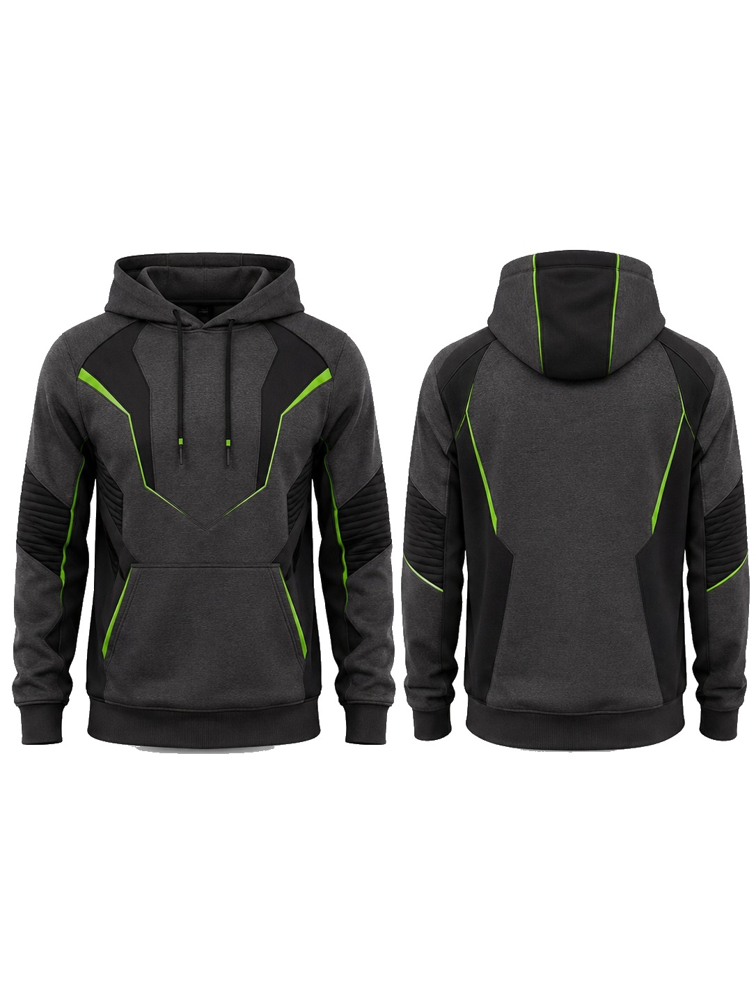 Custom Hoodies Charcoal Neon Hoodie manufactured by Haiza Intl