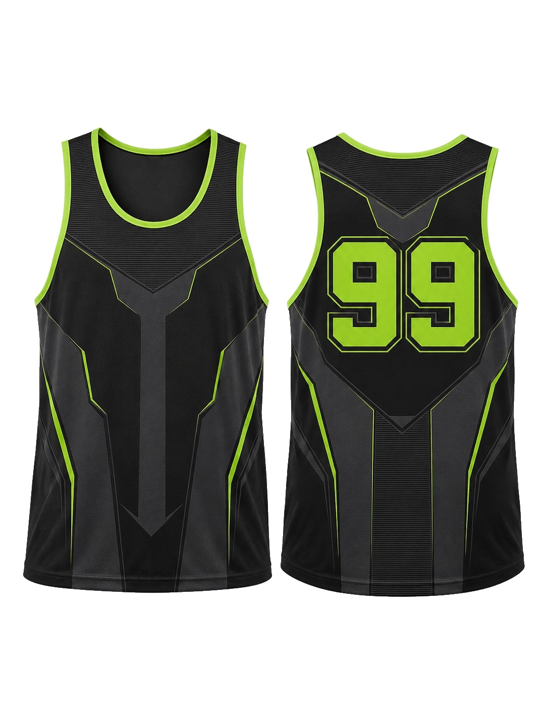 Custom Tank Tops Black Neon Tank Top manufactured by Haiza Intl