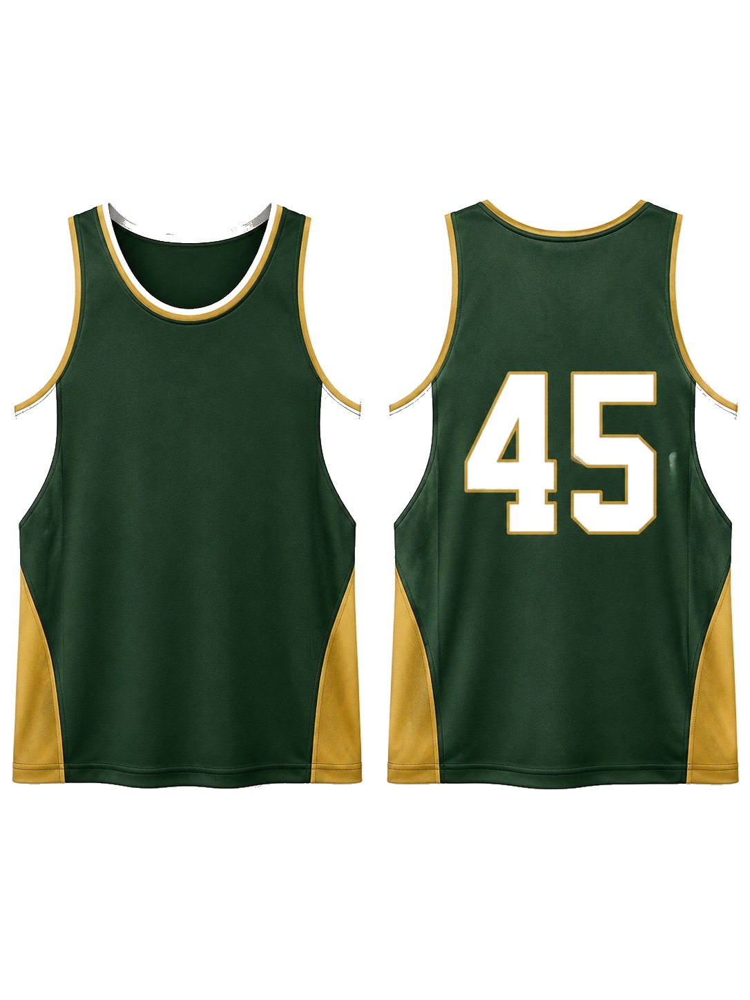 Custom Tank Tops Green Gold Tank Top manufactured by Haiza Intl