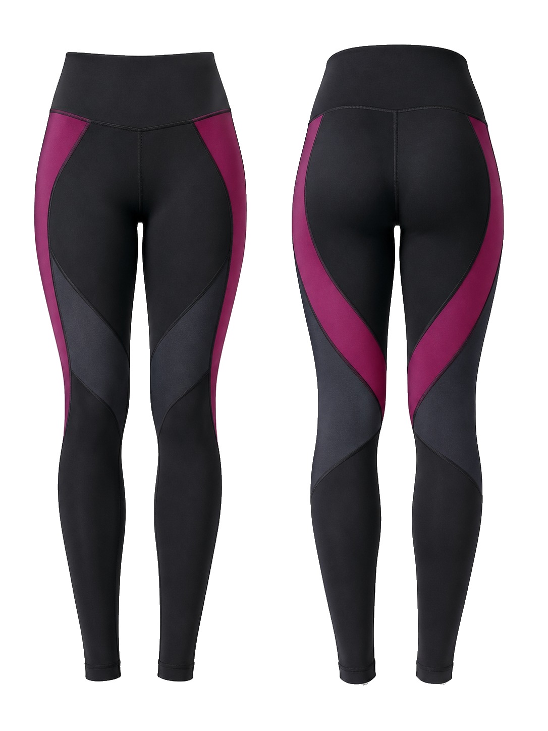 Custom Leggings Dual View Color Block Leggings manufactured by Haiza Intl