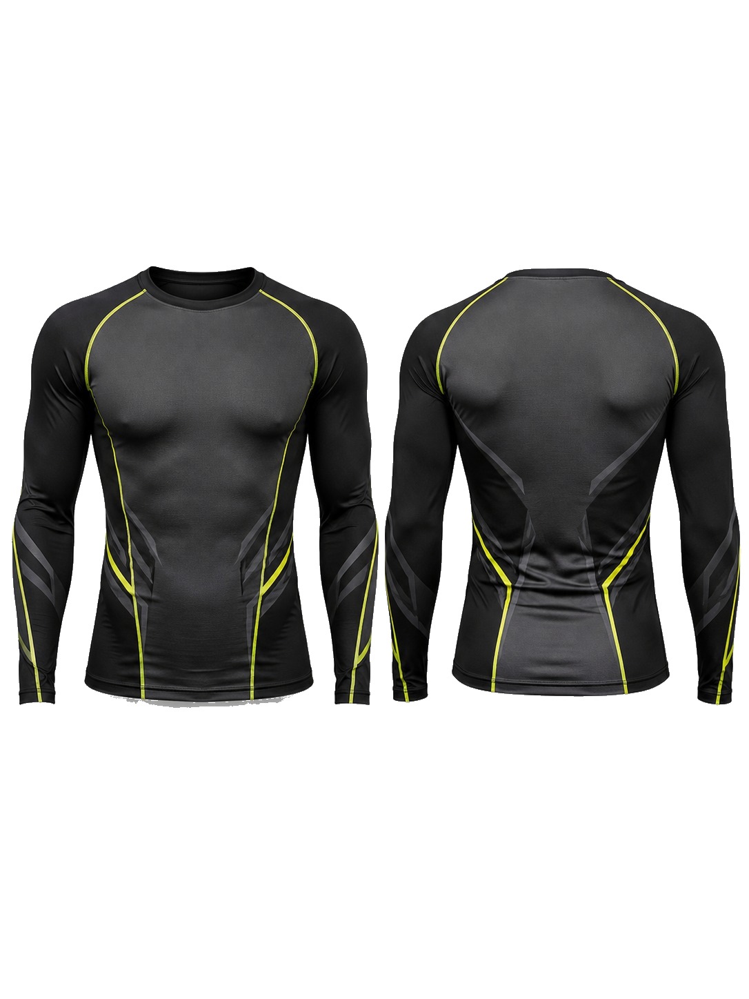Custom Rash Guards Black Compression Shirt manufactured by Haiza Intl