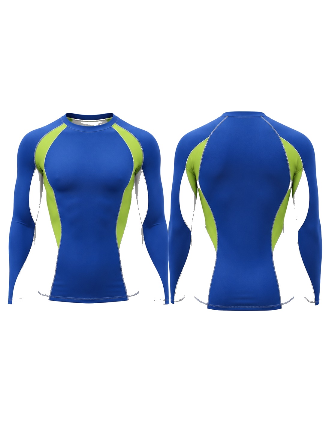 Custom Rash Guards Blue Green And White Athletic Jersey manufactured by Haiza Intl