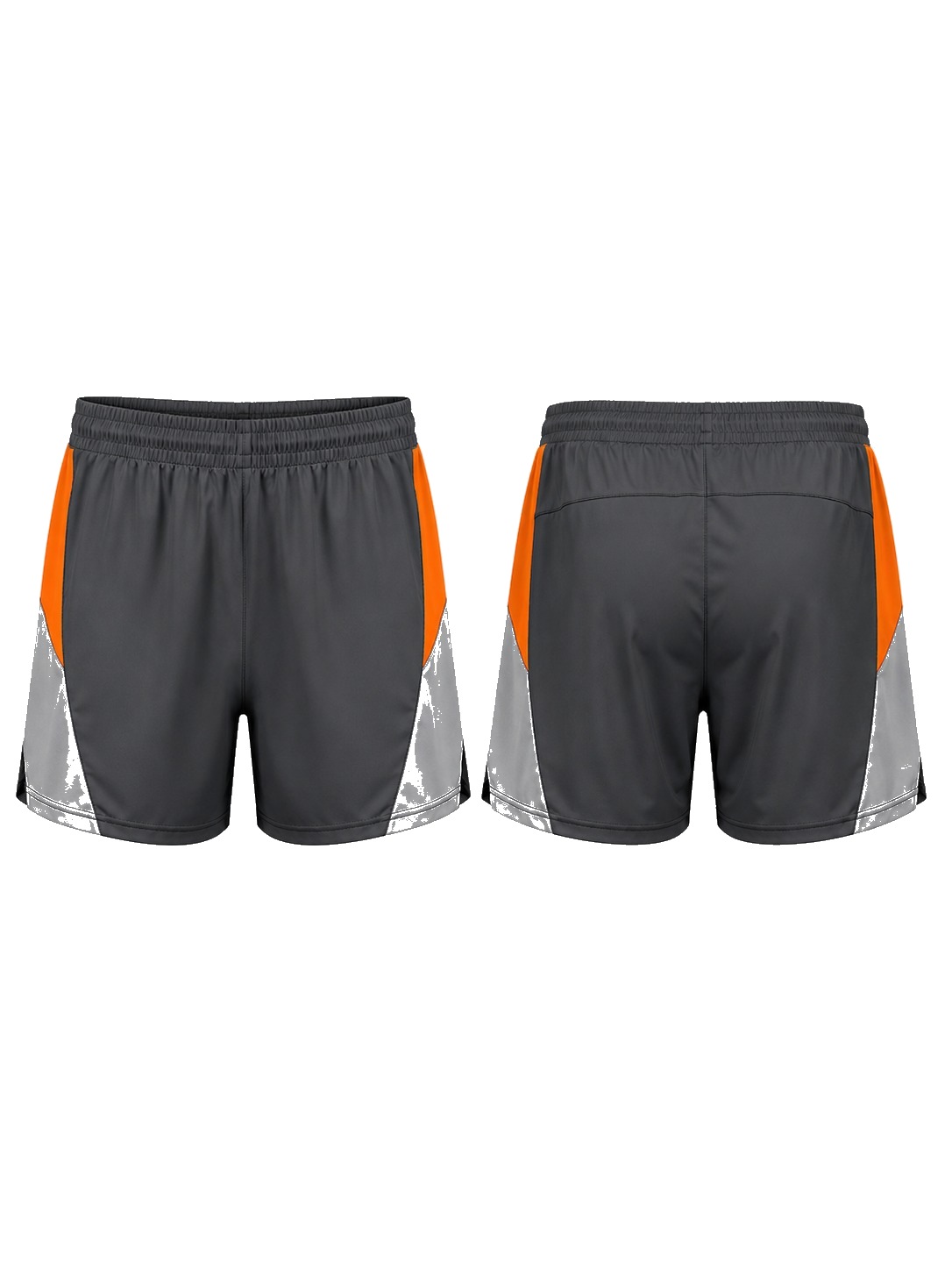 Custom Training Shorts Charcoal Running Shorts manufactured by Haiza Intl