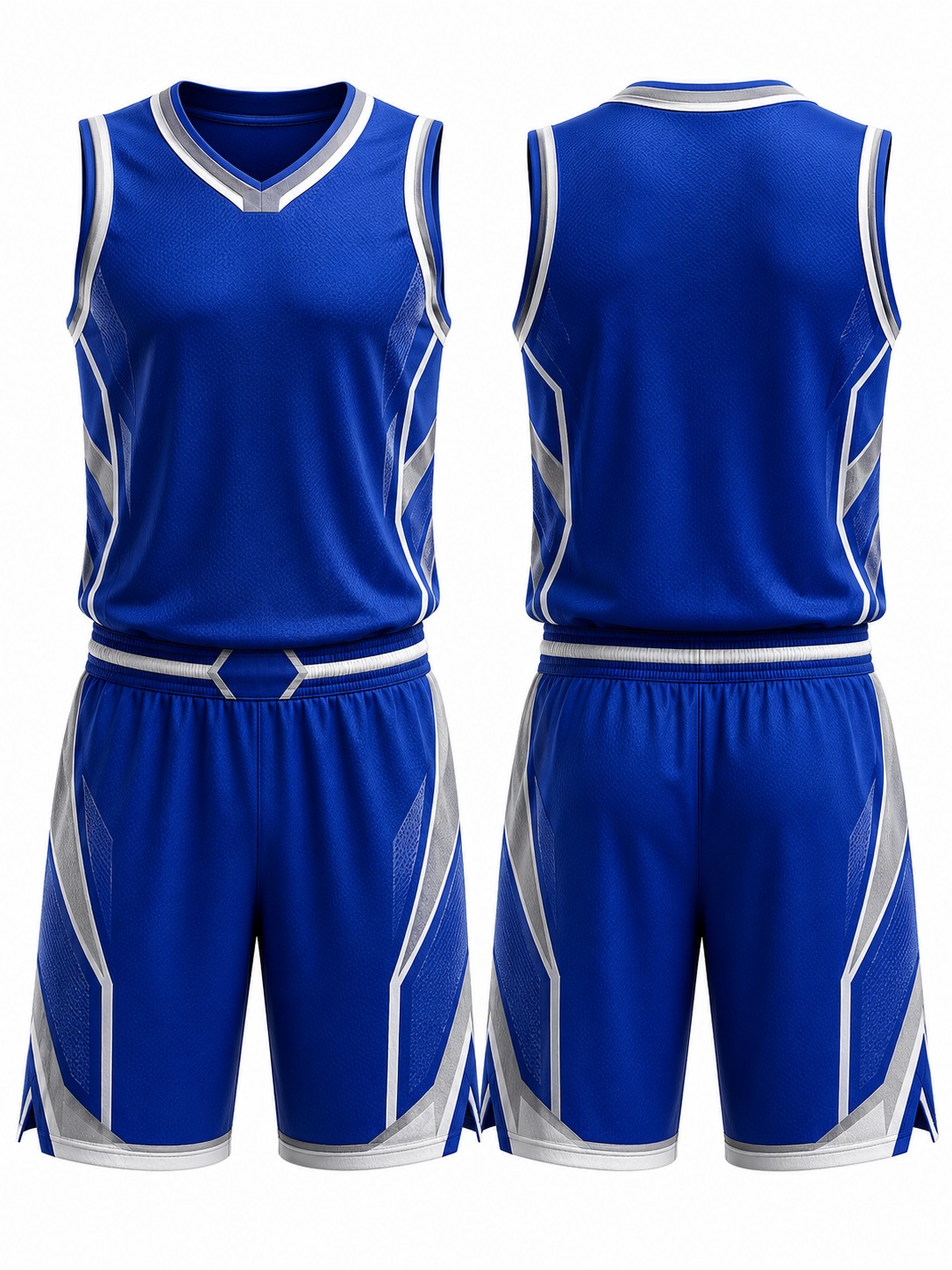 Custom Basketball Royal Blue Basketball Uniform manufactured by Haiza Intl