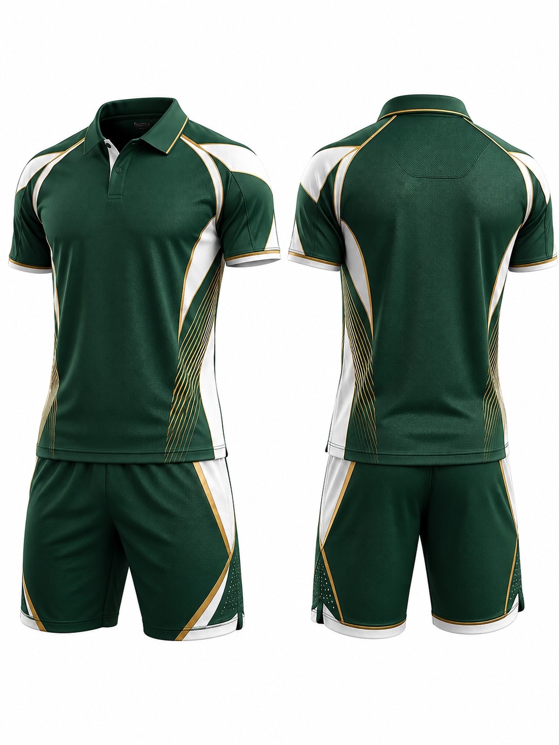 Custom Tennis Forest Green Polo manufactured by Haiza Intl